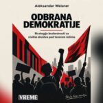 Naslovna strana publikacije „Odbrana demokratije“ – Vreme Škola bez nasilja